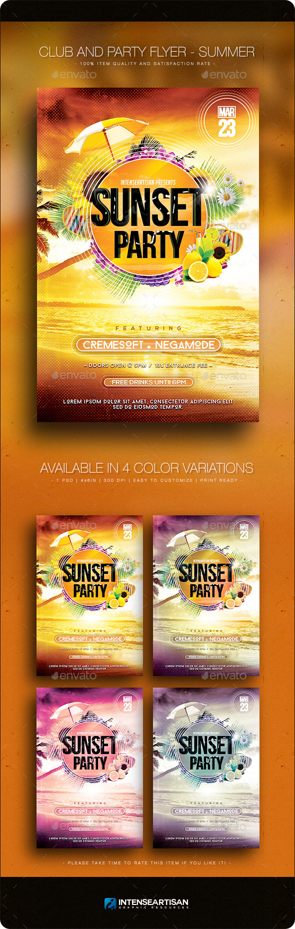 GraphicRiver Summer V.3 Club And Party Flyer 10810063 GraphicRiver Summer V.3 Club And Party Flyer 10810063