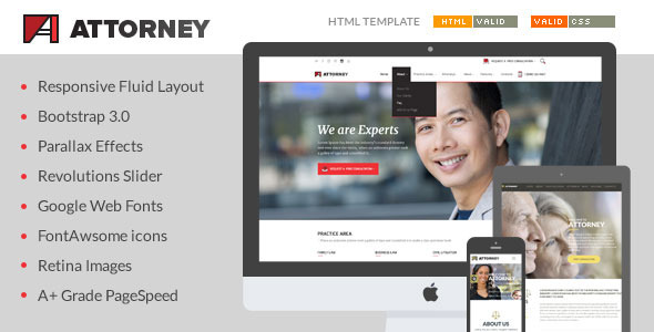 Attorney - Lawyer & Attorney HTML5 Template