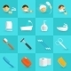 Hygiene Icons Flat
