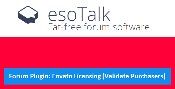 CodeCanyon esoTalk Forum Plugin Envato Licensing & Validate Purchaser 10736379 CodeCanyon esoTalk Forum Plugin Envato Licensing & Validate Purchaser 10736379