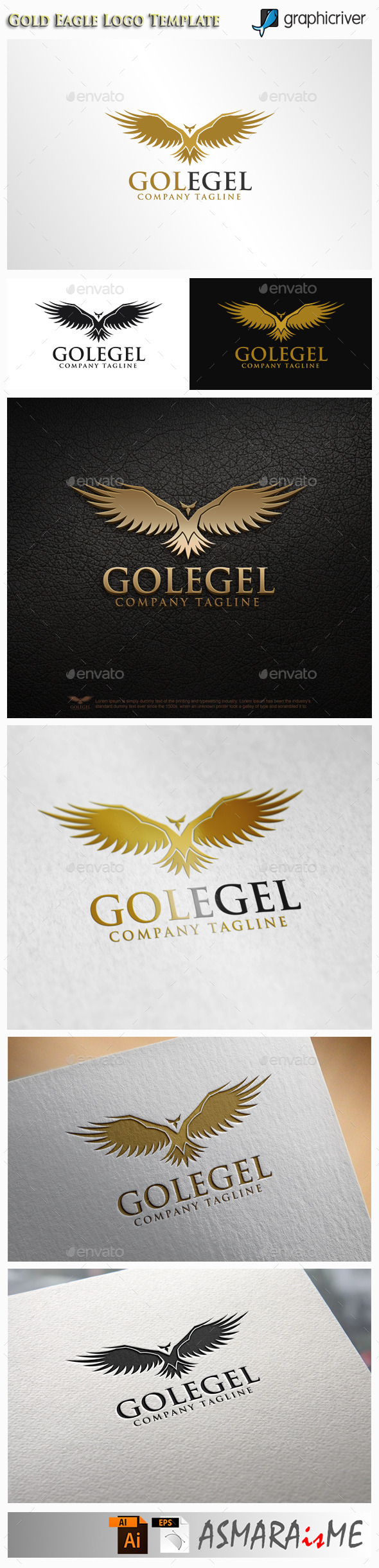 GraphicRiver Gold Eagle Logo 10811413 GraphicRiver Gold Eagle Logo 10811413