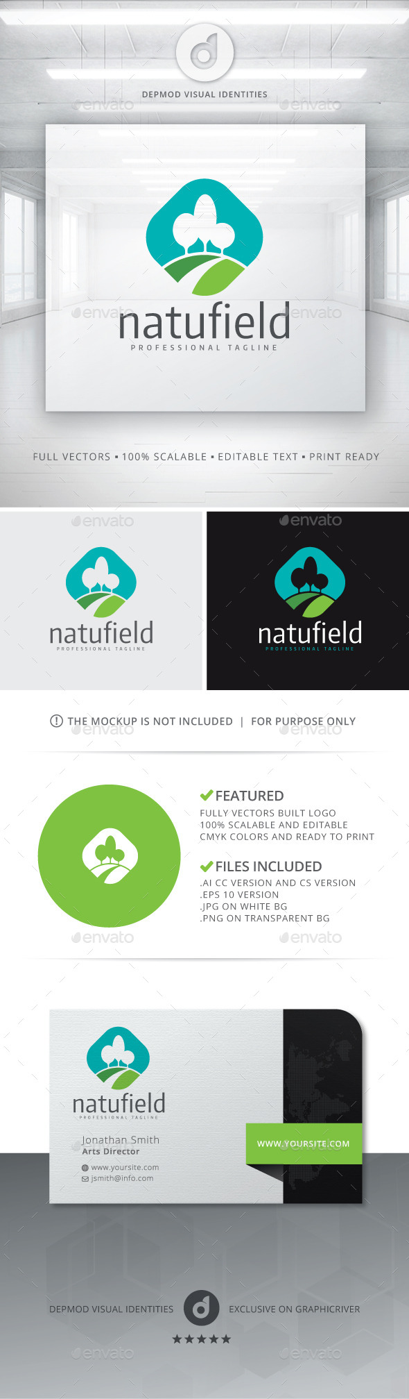 GraphicRiver Natufield Logo 10811674 GraphicRiver Natufield Logo 10811674