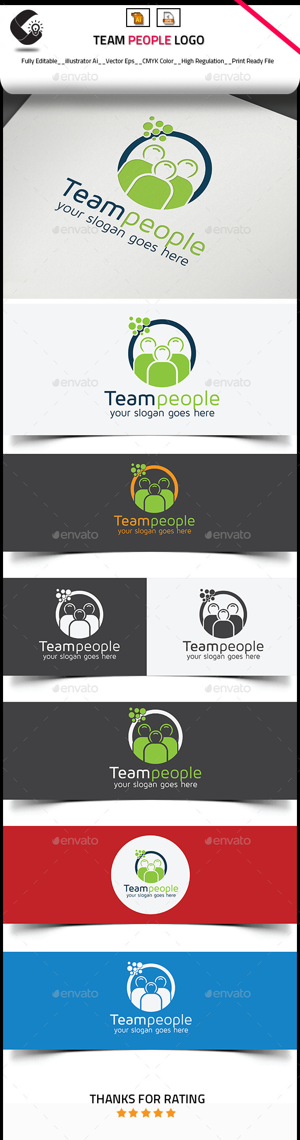 GraphicRiver Team People Logo Template 10811687 GraphicRiver Team People Logo Template 10811687