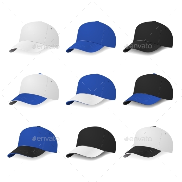 GraphicRiver Baseball Caps 10811926 GraphicRiver Baseball Caps 10811926