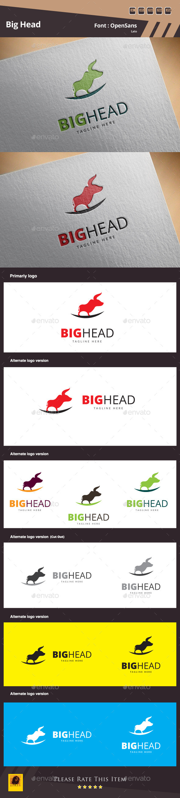 GraphicRiver Big Head Logo Template 10812894 GraphicRiver Big Head Logo Template 10812894