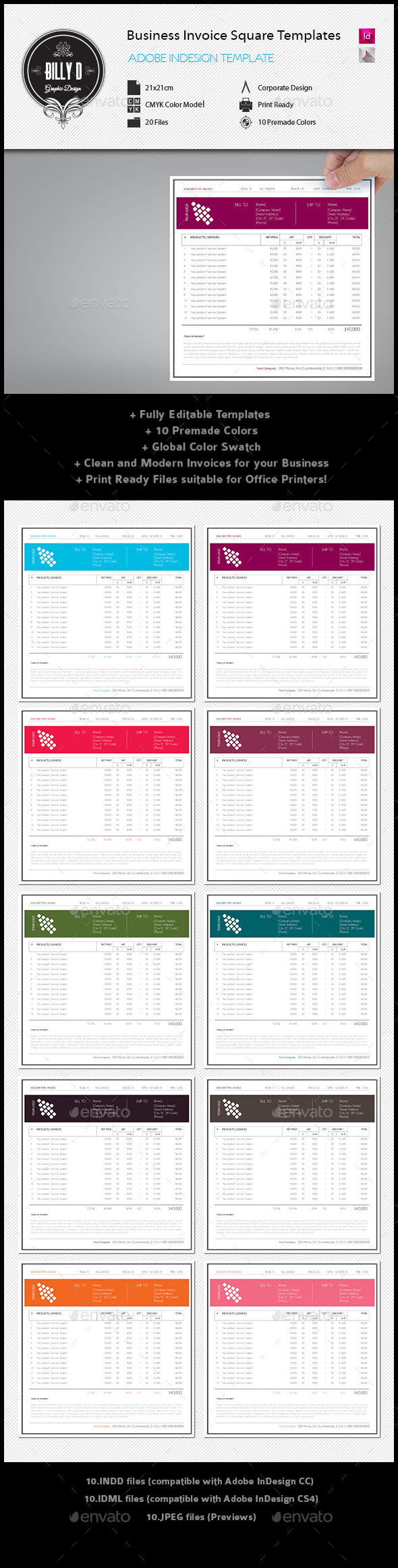 GraphicRiver Business Invoice Square Templates 10813196 GraphicRiver Business Invoice Square Templates 10813196