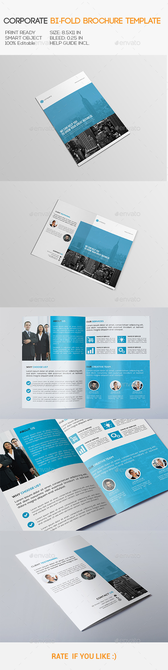GraphicRiver Corporate Bi-Fold Brochure 10814794 GraphicRiver Corporate Bi-Fold Brochure 10814794