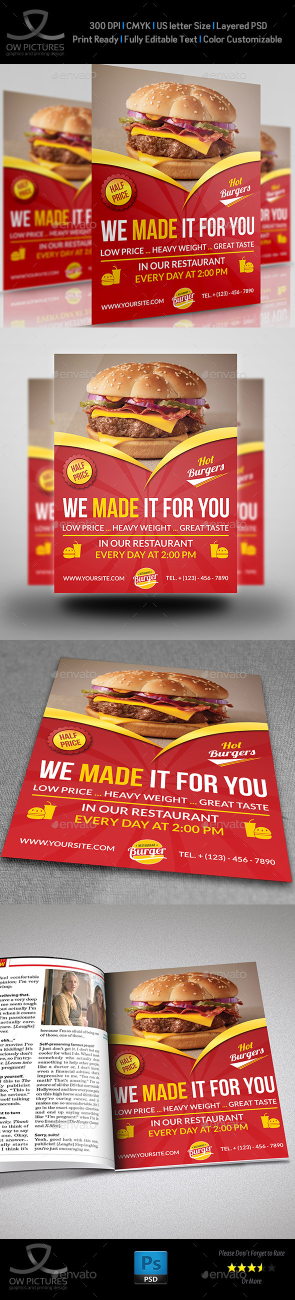 Restaurant Flyer Template Vol.7 (Restaurant)