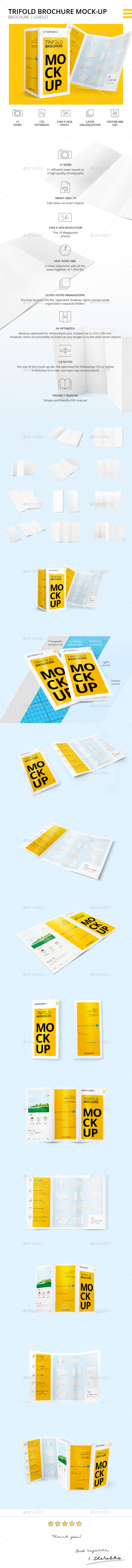 GraphicRiver Trifold Brochure Mock-Up 10815628 GraphicRiver Trifold Brochure Mock-Up 10815628