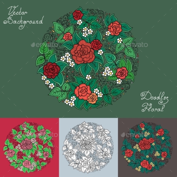 GraphicRiver Floral Circular Pattern 10815668 GraphicRiver Floral Circular Pattern 10815668