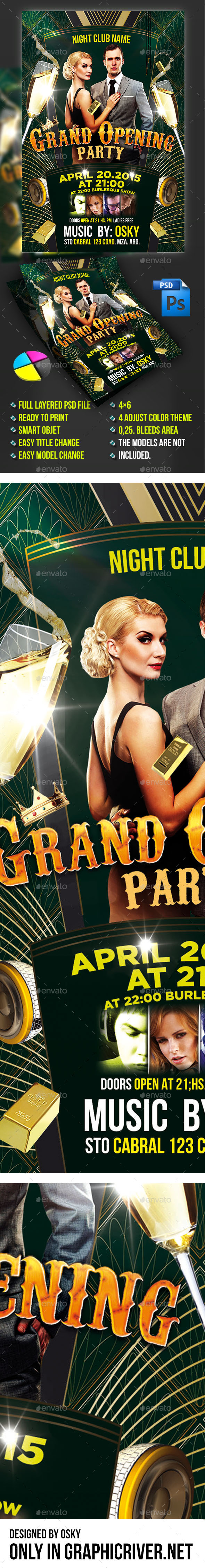 Grand Opening Flyer (Clubs & Parties)