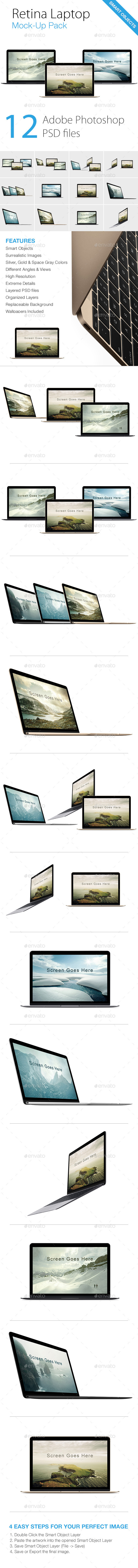 GraphicRiver Retina Laptop Mock-ups 10815730 GraphicRiver Retina Laptop Mock-ups 10815730