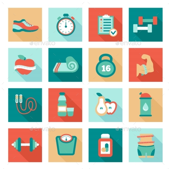 GraphicRiver Fitness Icons 10815736 GraphicRiver Fitness Icons 10815736