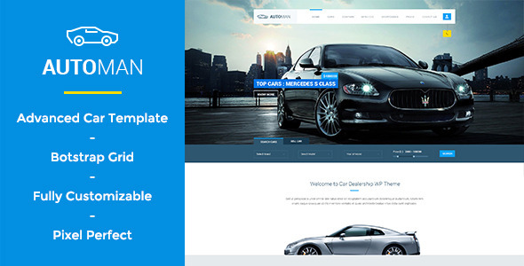 Automan - Advanced Car Dealer PSD Template