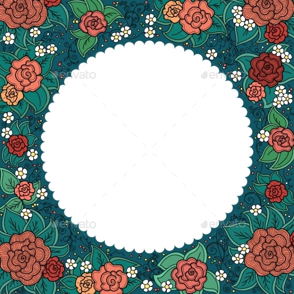 GraphicRiver Floral Frame 10816233 GraphicRiver Floral Frame 10816233