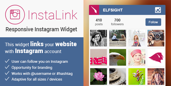 CodeCanyon InstaLink Responsive Instagram Widget 10585662 CodeCanyon InstaLink Responsive Instagram Widget 10585662