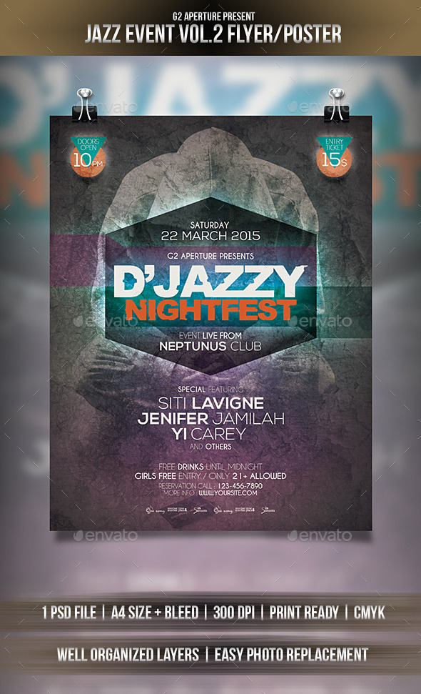 GraphicRiver Jazz Event Flyer Poster Vol.2 10755163 GraphicRiver Jazz Event Flyer Poster Vol.2 10755163