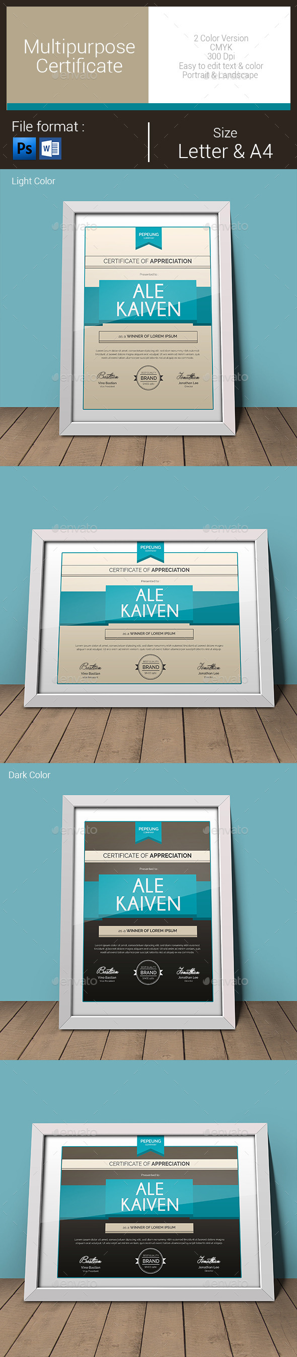 GraphicRiver Multipurpose Certificates 10819049 GraphicRiver Multipurpose Certificates 10819049