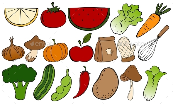 GraphicRiver Fruits and Vegetables 10819224 GraphicRiver Fruits and Vegetables 10819224