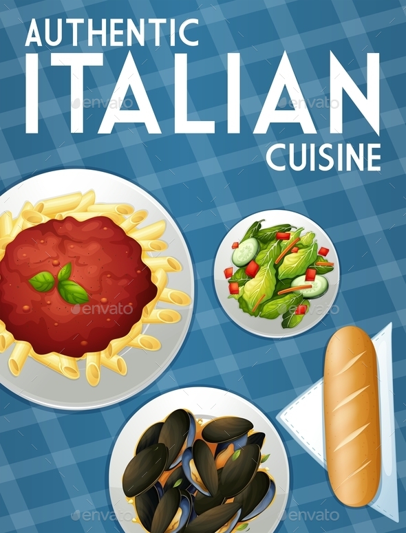 GraphicRiver Italian Food Background 10820104 GraphicRiver Italian Food Background 10820104