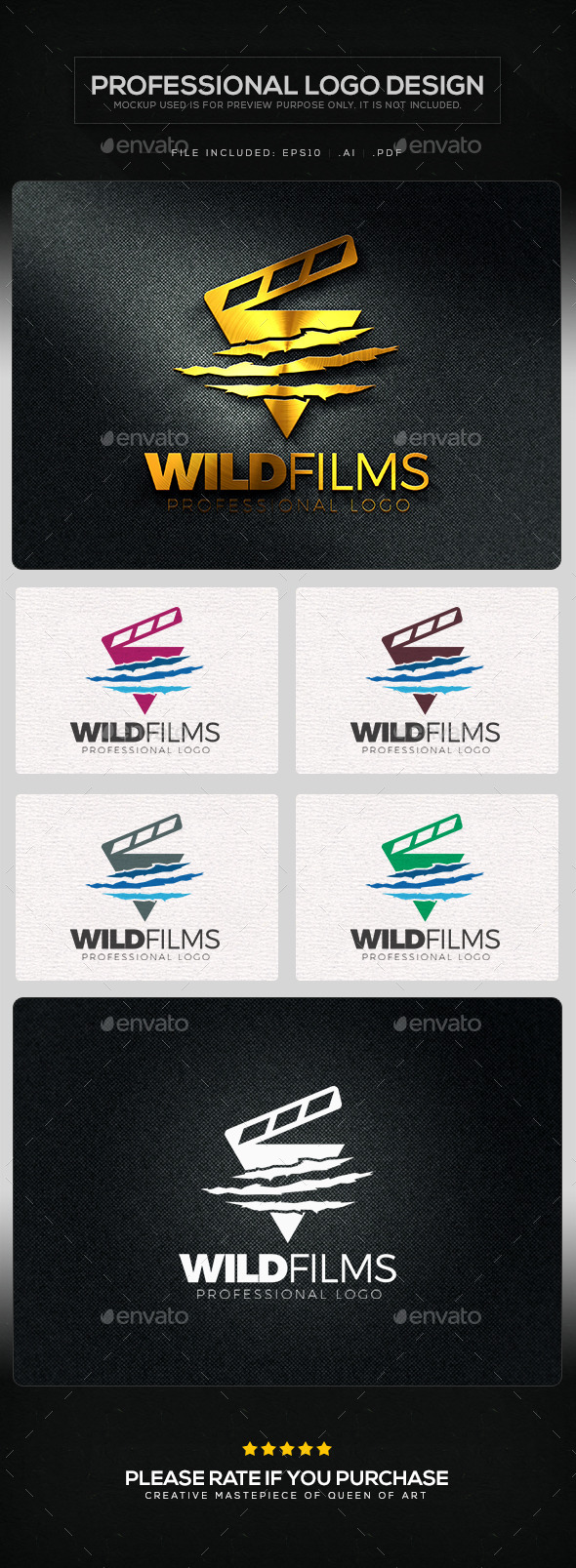 GraphicRiver Wild Films Logo Template 10820669 GraphicRiver Wild Films Logo Template 10820669