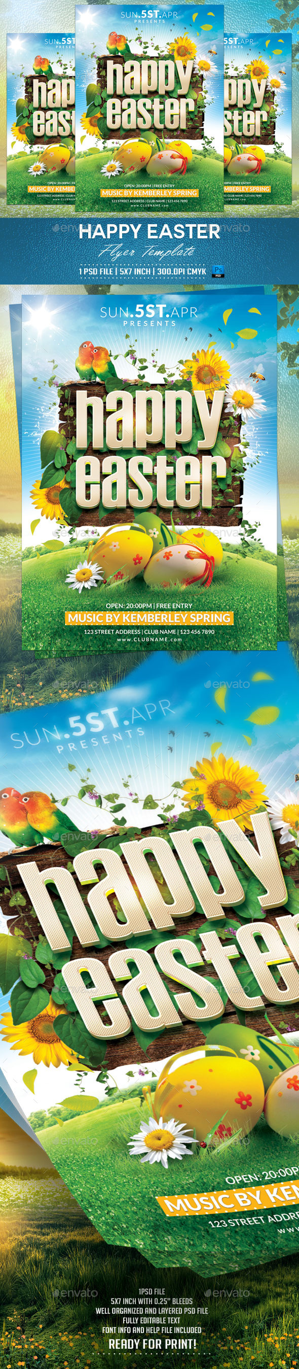GraphicRiver Happy Easter Flyer Template v2 10820820 GraphicRiver Happy Easter Flyer Template v2 10820820