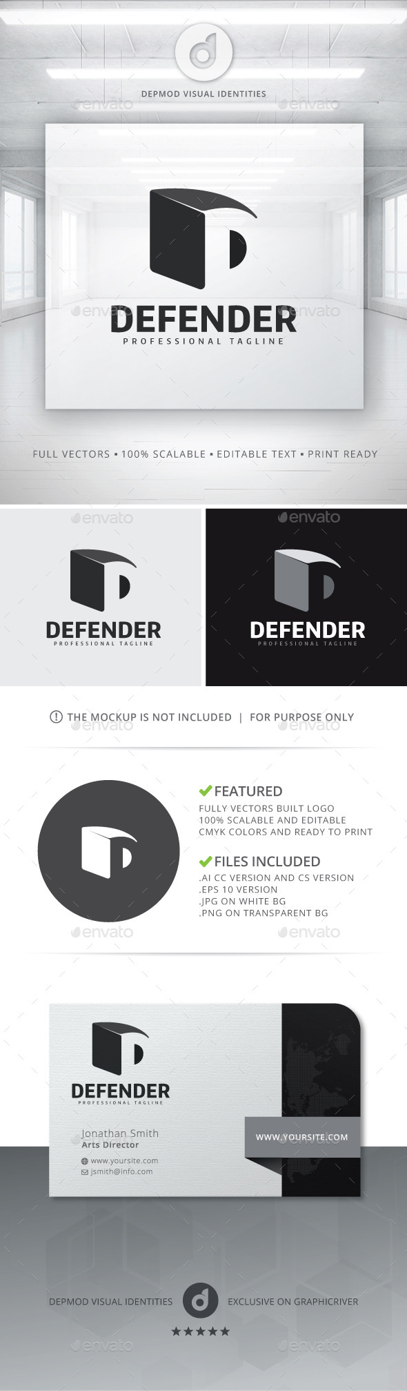 GraphicRiver Defender Logo 10821308 GraphicRiver Defender Logo 10821308