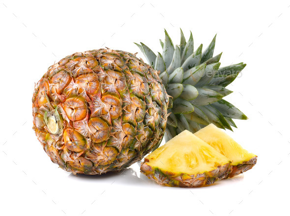 pineapple on white background (Misc) Photo Download