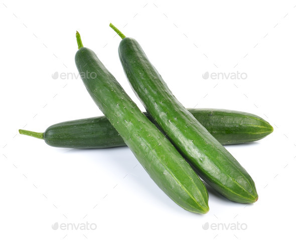 fresh cucumbers isolated on white background (Misc) Photo Download