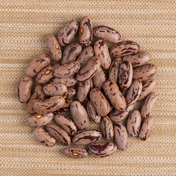 Circle of pinto beans (Misc) Photo Download