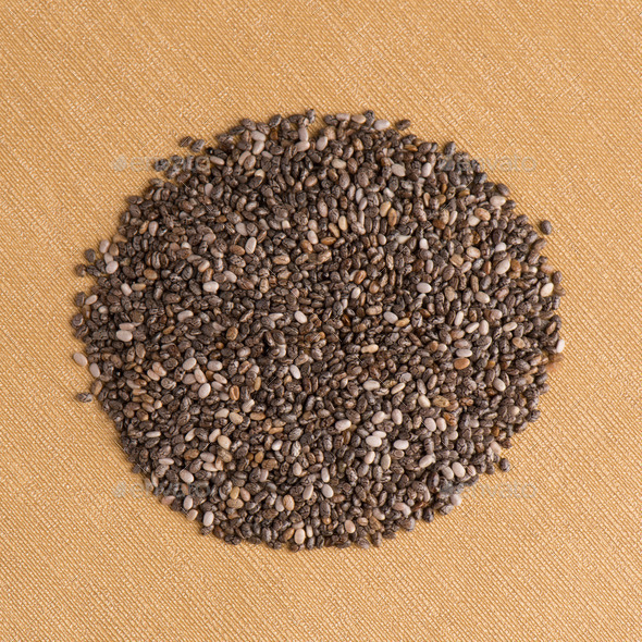 Circle of chia seeds (Misc) Photo Download