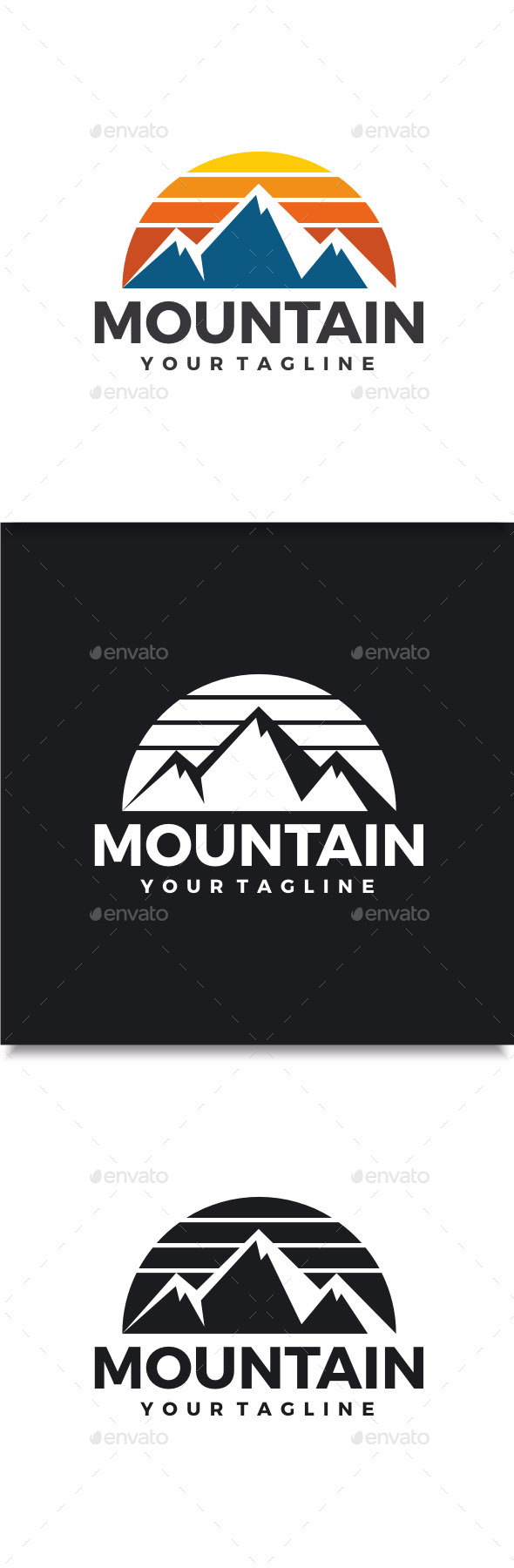 GraphicRiver Mountain Logo 10822059 GraphicRiver Mountain Logo 10822059