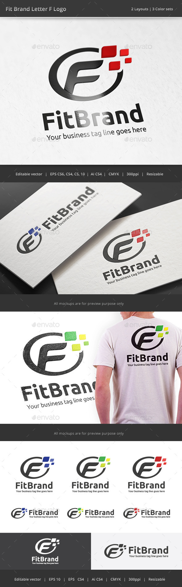 GraphicRiver Fit Brand Letter F Logo 10810392 GraphicRiver Fit Brand Letter F Logo 10810392