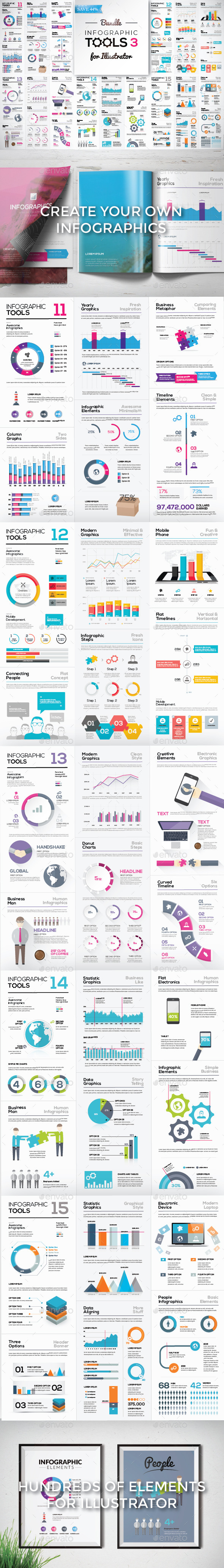 Big Collection of Modern Infographic Elements