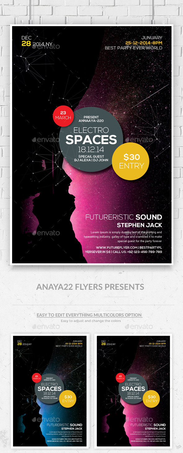 GraphicRiver Electro Space Sound Flyer Psd Templates 10823095 GraphicRiver Electro Space Sound Flyer Psd Templates 10823095