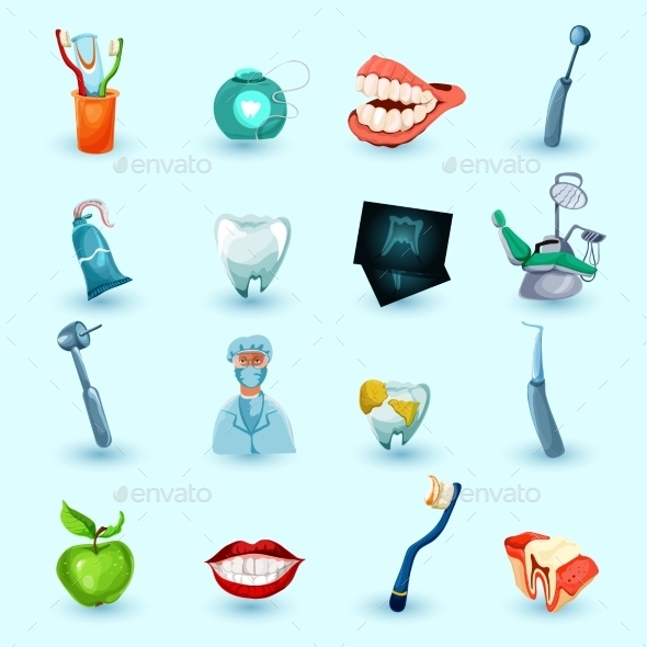 Stomatology Icons Set (Health/Medicine)