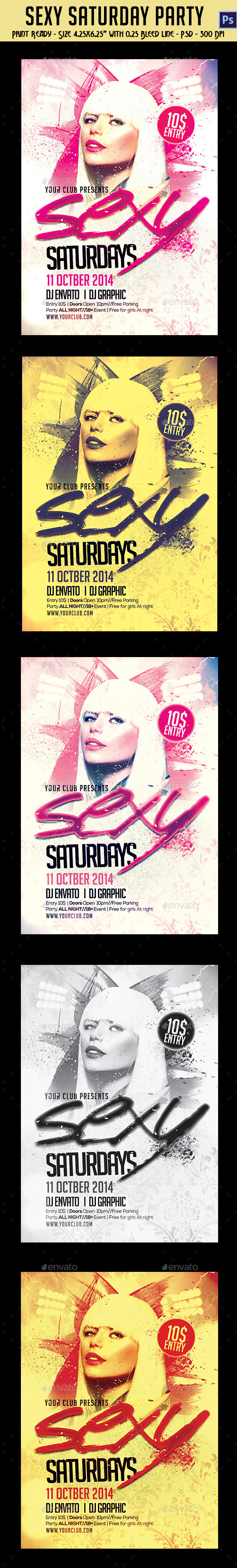 Sexy Saturday Party Flyer