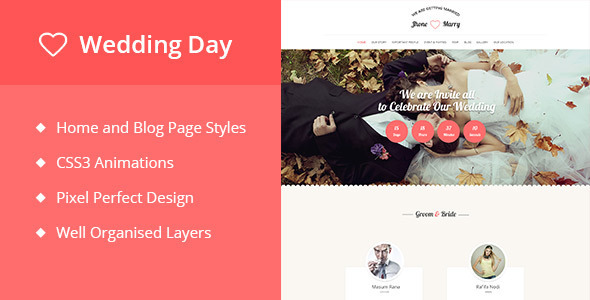 Wedding Day | Wedding Event Template