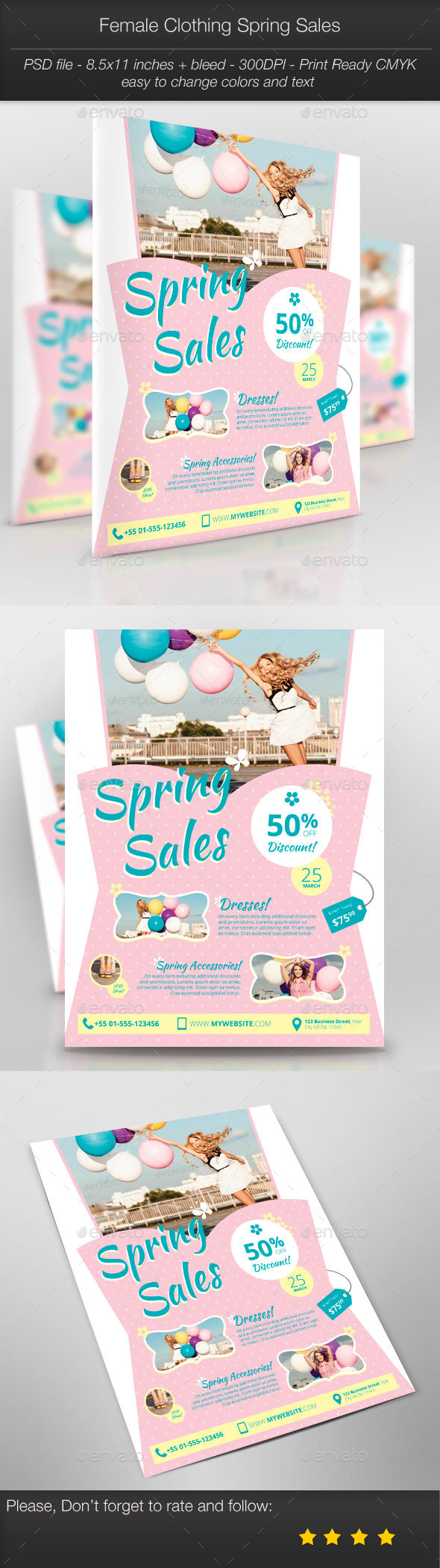 GraphicRiver Business Promotion Female Clothing Spring Sales 10826254 GraphicRiver Business Promotion Female Clothing Spring Sales 10826254
