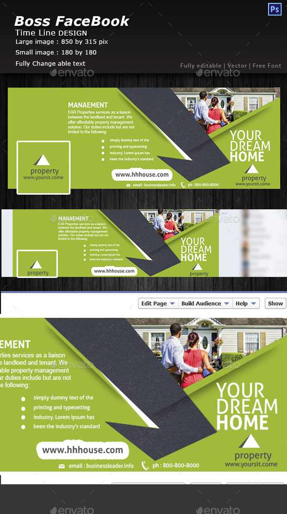GraphicRiver Real Estate Facebook time line 10827082 GraphicRiver Real Estate Facebook time line 10827082