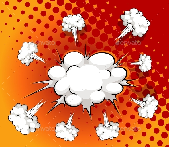 GraphicRiver Comic Cloud 10832408 GraphicRiver Comic Cloud 10832408