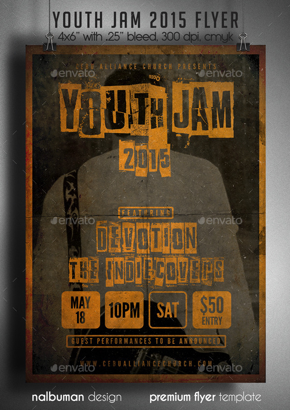 GraphicRiver Youth Jam Church Flyer 10762197 GraphicRiver Youth Jam Church Flyer 10762197