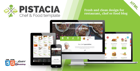 ThemeForest Pistacia Chef & Food HTML5 Template 10800108 ThemeForest Pistacia Chef & Food HTML5 Template 10800108