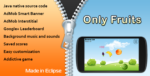 CodeCanyon Only Fruits Game with AdMob and Leaderboard 10834073 CodeCanyon Only Fruits Game with AdMob and Leaderboard 10834073