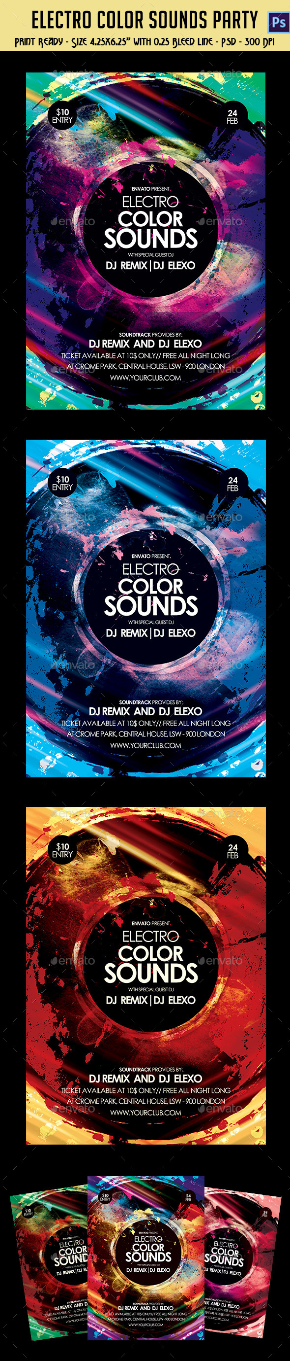 GraphicRiver Electronic City Mix Sounds Party Flyer 10834433 GraphicRiver Electronic City Mix Sounds Party Flyer 10834433