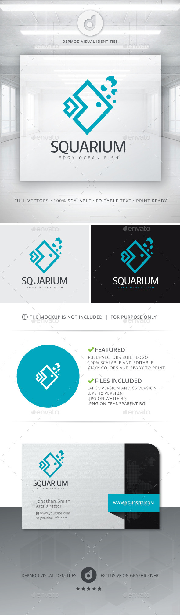 GraphicRiver Squarium Logo 10834667 GraphicRiver Squarium Logo 10834667