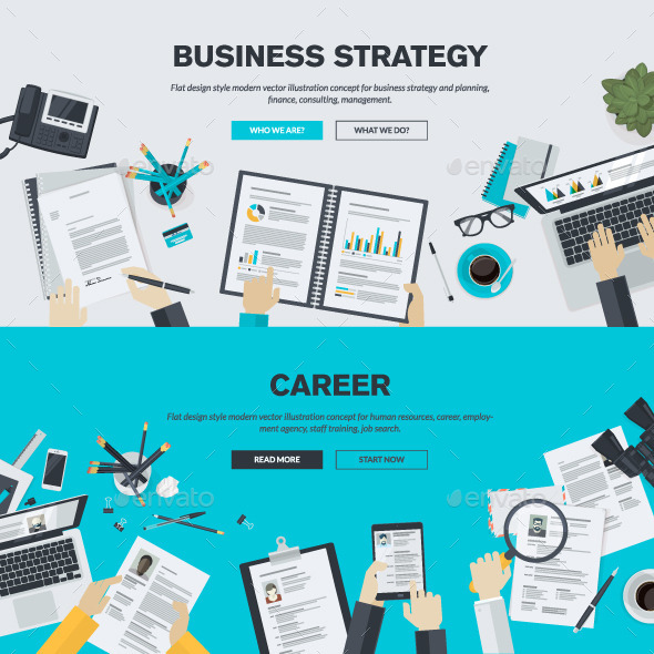 GraphicRiver Flat Design Business Concepts 10834777 GraphicRiver Flat Design Business Concepts 10834777