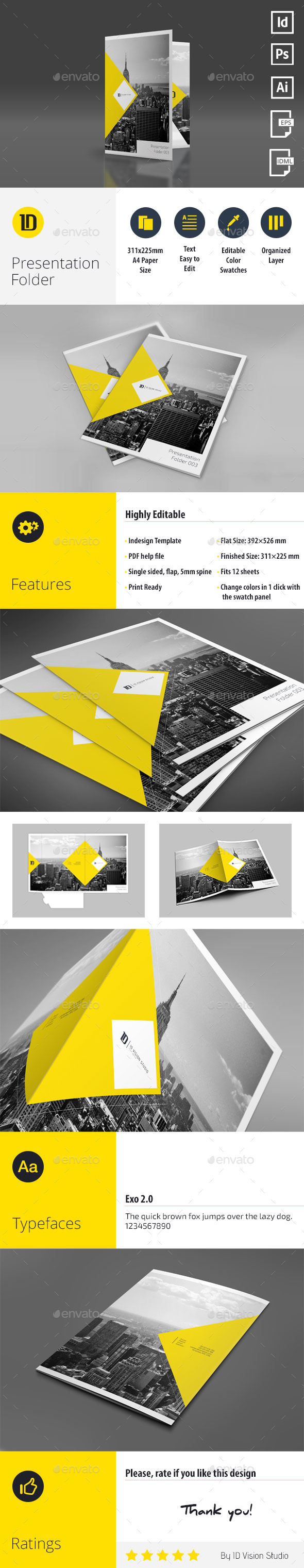 GraphicRiver A4 Self Locking Multipurpose Presentation Folder 10834788 GraphicRiver A4 Self Locking Multipurpose Presentation Folder 10834788