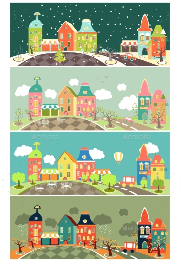 GraphicRiver Four Seasons 10835197 GraphicRiver Four Seasons 10835197