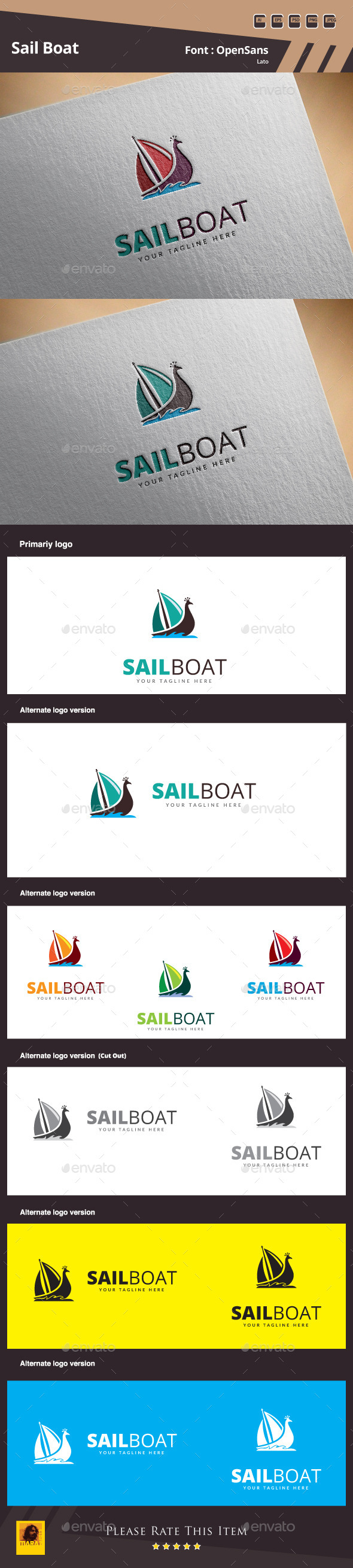GraphicRiver Sail Boat Logo Template 10835205 GraphicRiver Sail Boat Logo Template 10835205